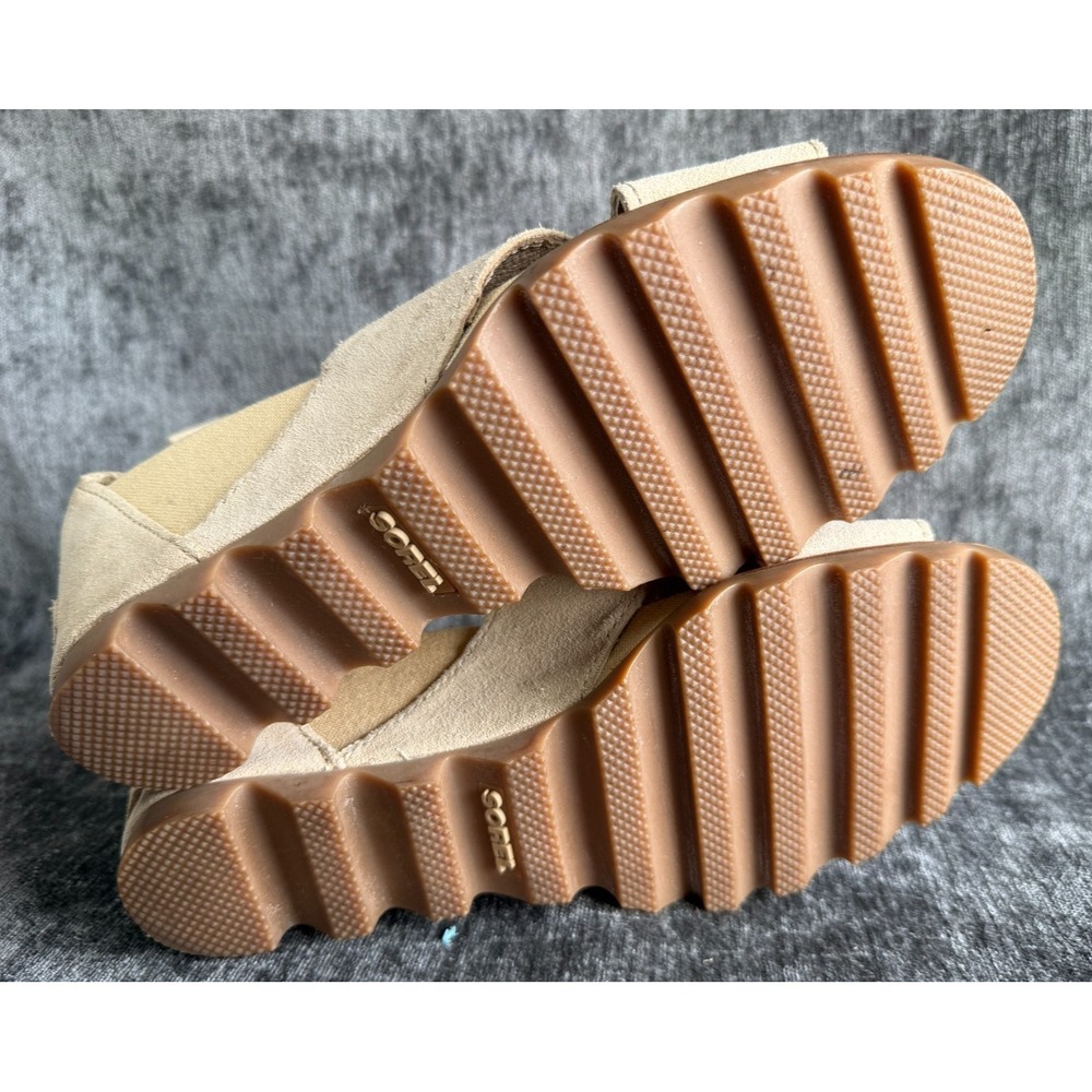 Sorel Womens Sz 10 Joanie II Tan Ankle Strap Wedge Sandal nl2833-241 - Picture 8 of 8